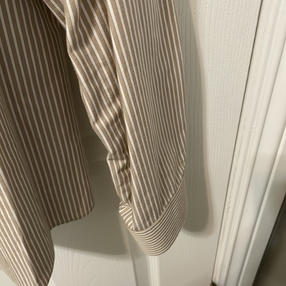 Van Heusen Men’s Fitted Dress Shirt -Beige Size 17-17 1/2 - Picture 5 of 7